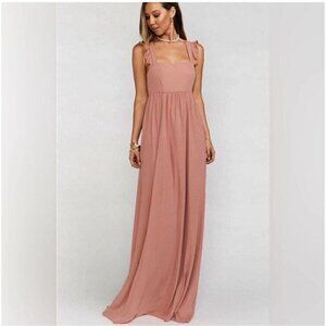 Show Me Your Mumu June Maxi Dress Bridesmaid Rustic Mauve Size Large